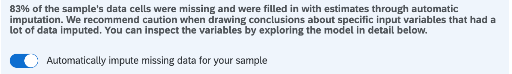 warning message when more than 50% of data is missing