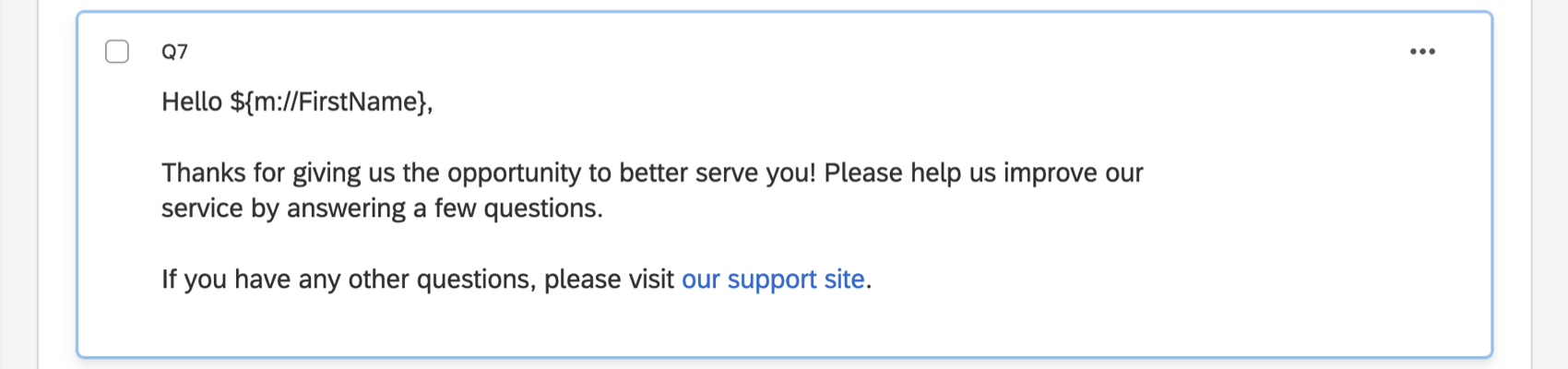 Hyperlinked text is shown in the question text in blue