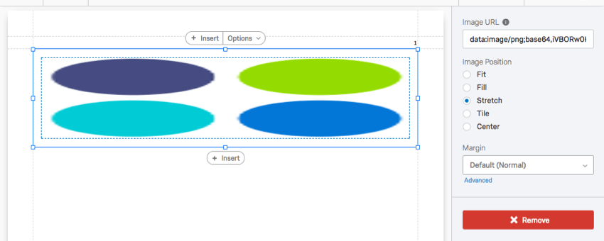 Limmagine viene allungata