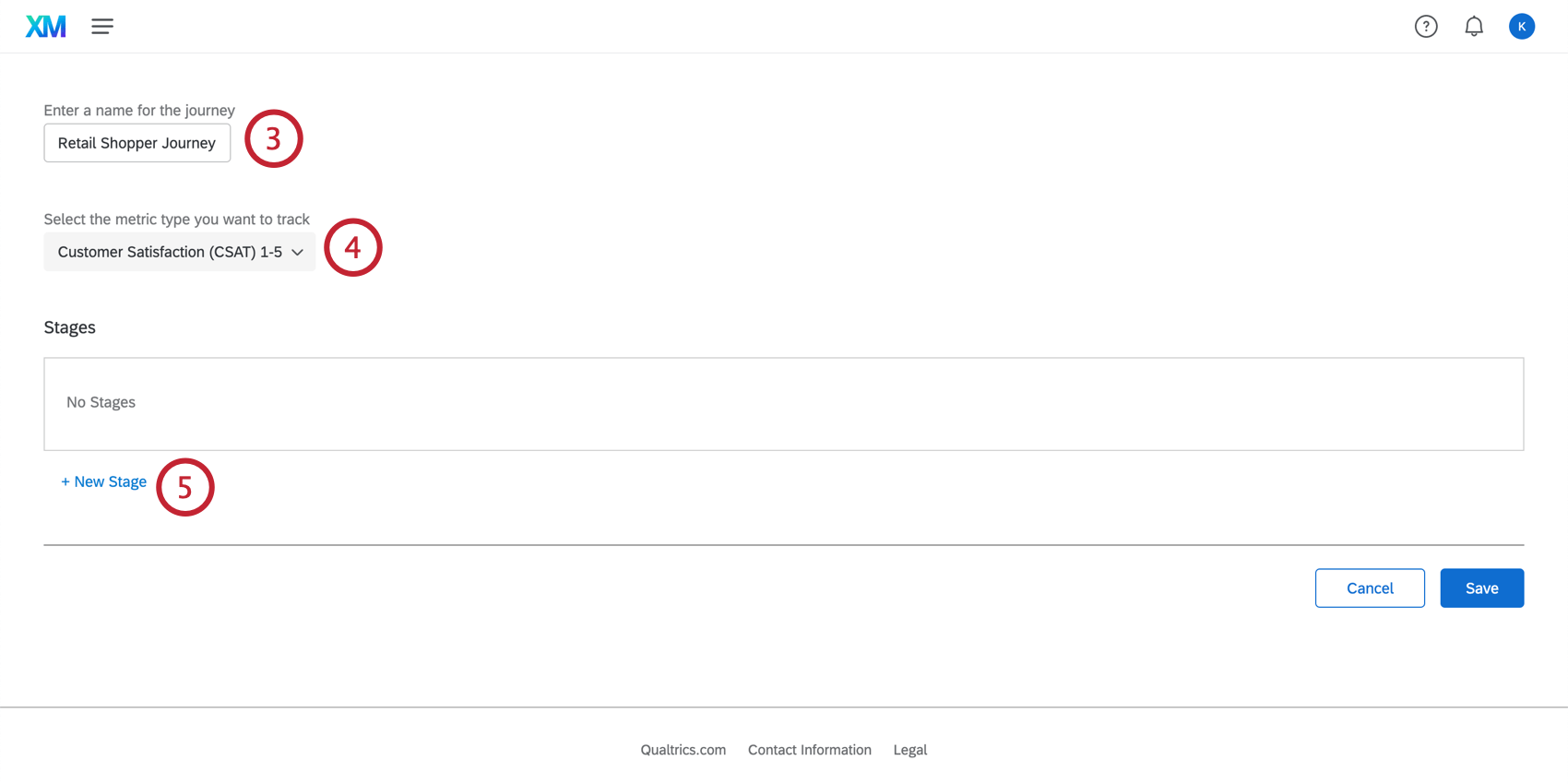 Typing in identifying information for a journey