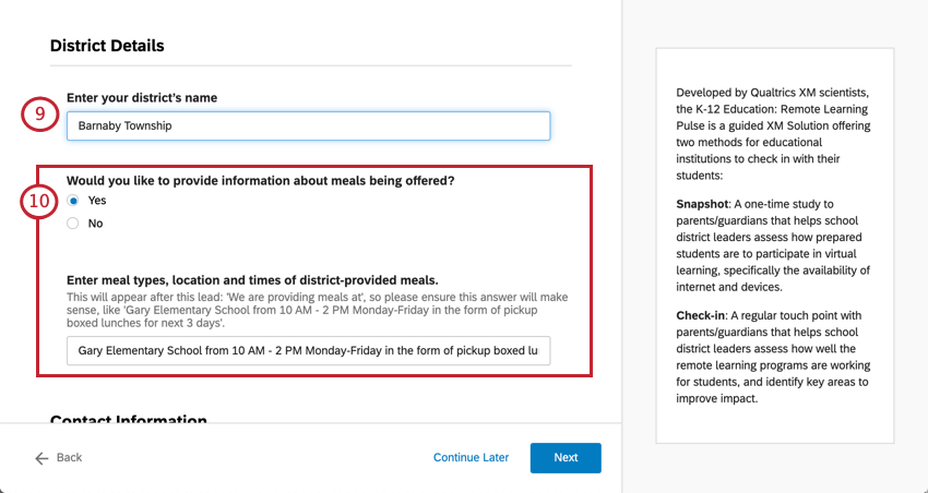 Las preguntas exclusivas de la instantánea, tal como se describen