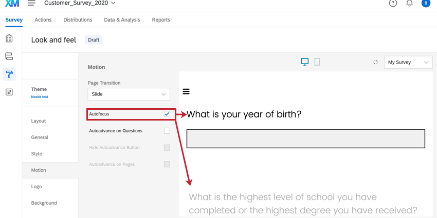 lopzione di messa a fuoco automatica è attivata e lanteprima mostra la funzionalità di messa a fuoco automatica