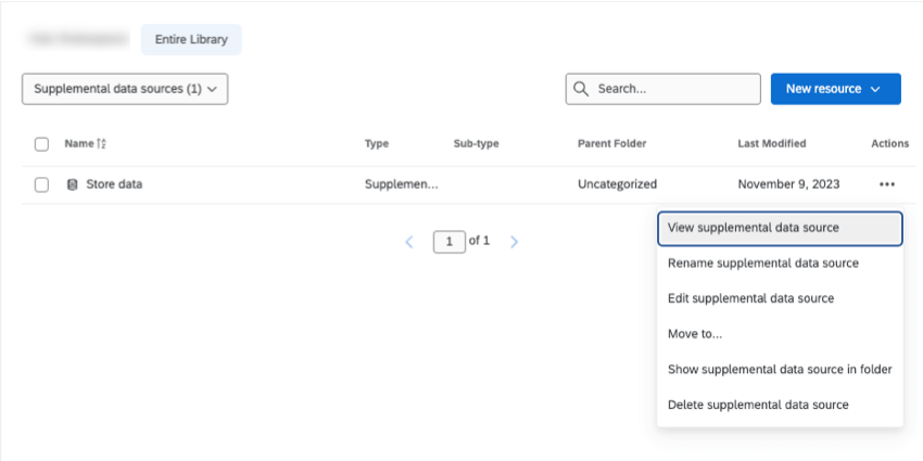 picture of the menu that appears when you click the 3 dots next to an SDS