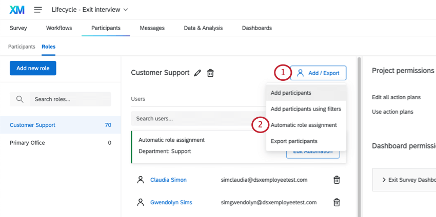Adicionar botão de exportação em uma função