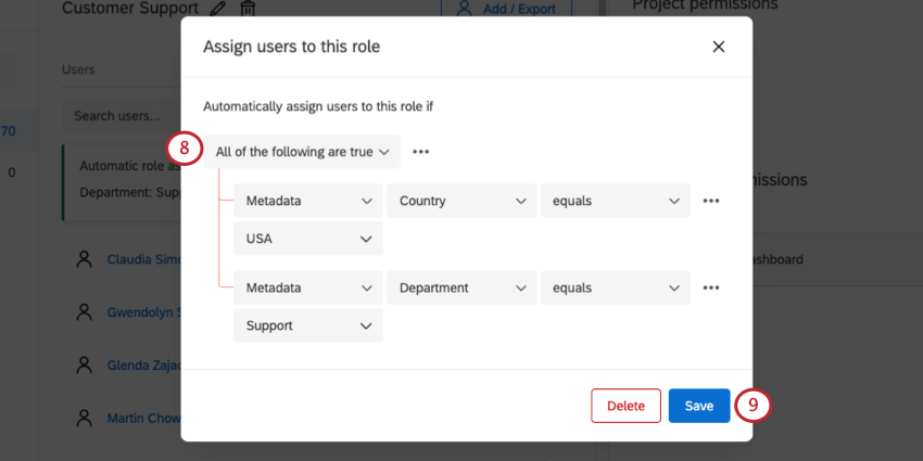Condizioni di rifinitura