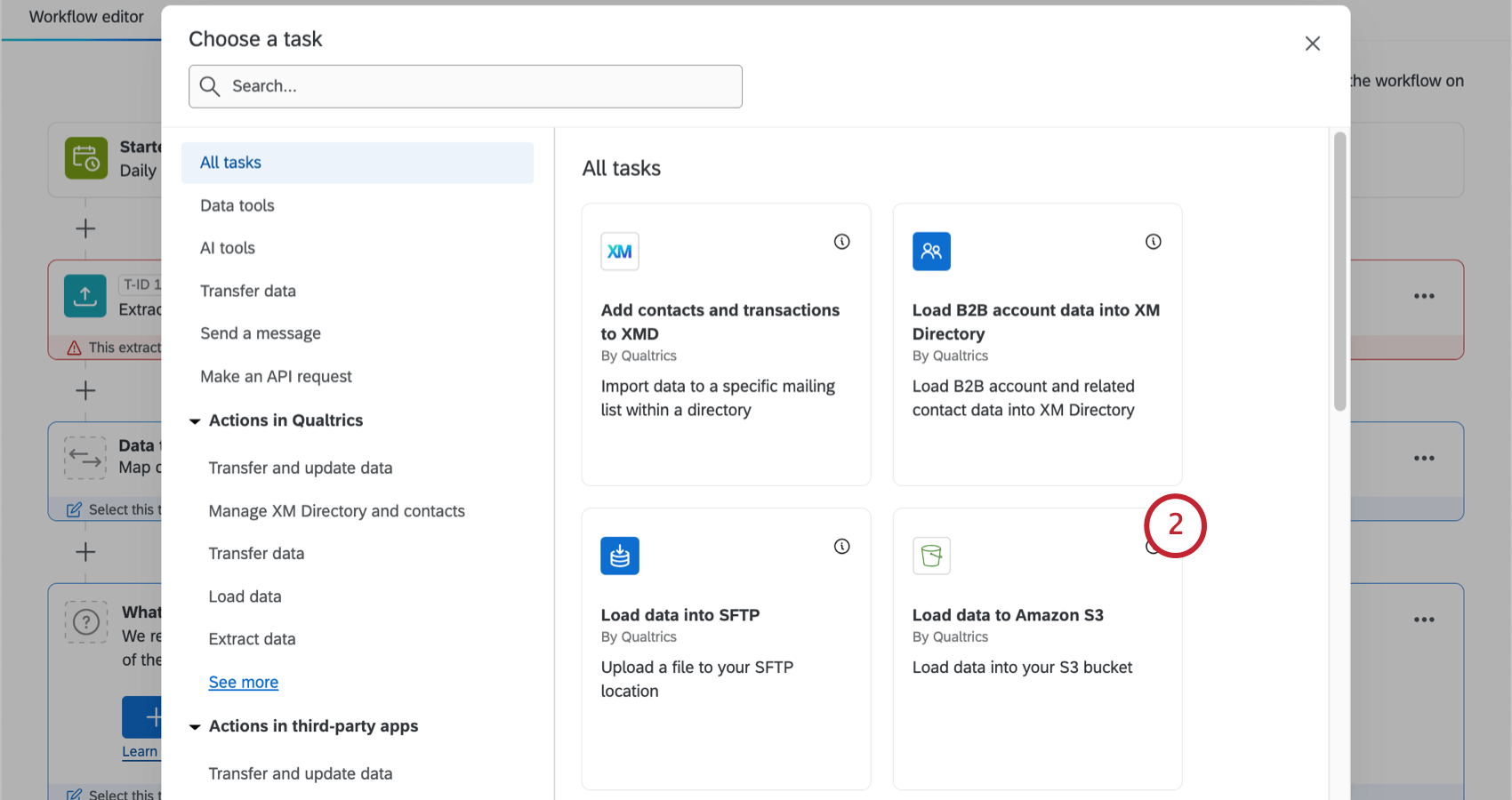 Load data to amazon tile with a green bucket icon