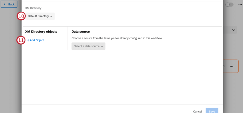 escolher um diretório e clicar em adicionar objeto