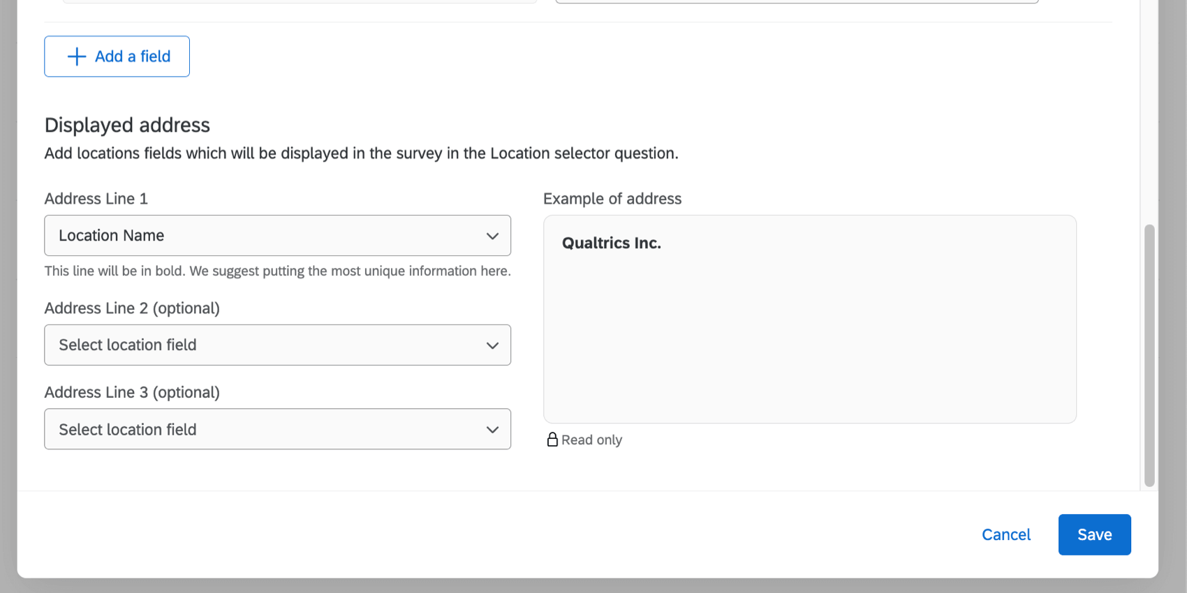 Configuraciones finales para el directorio de ubicación