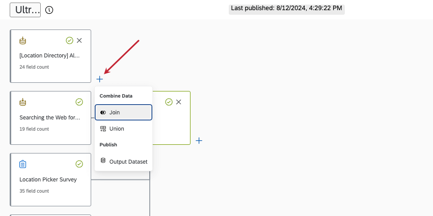 adicionar uma união avançar do diretório, NÃO da união