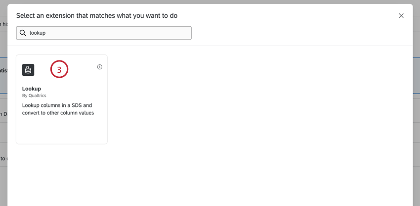 selecting the lookup task