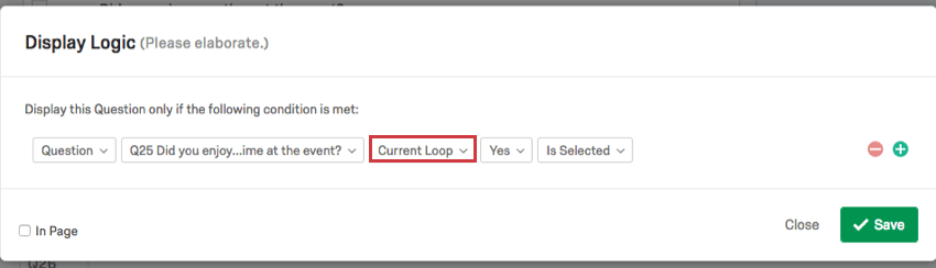 Current Loop is selected