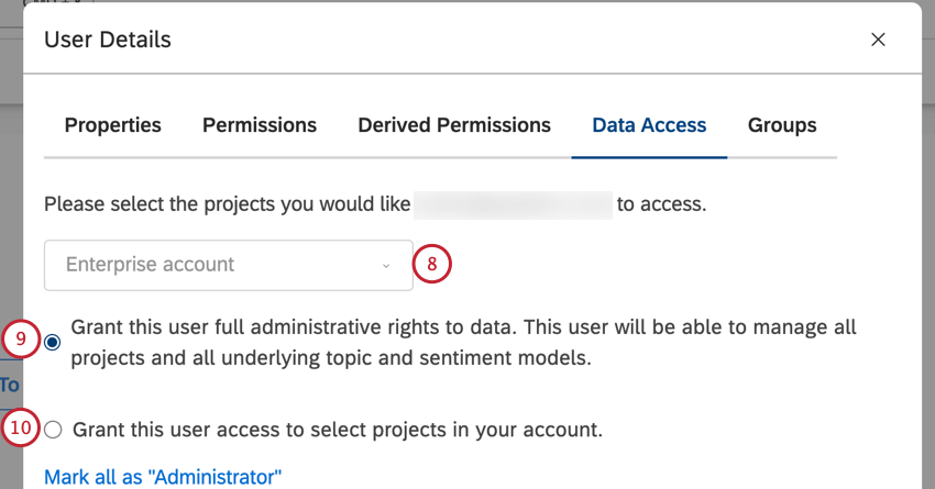 choosing data permissions