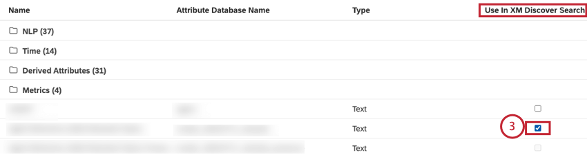 enabling use in xm discover search