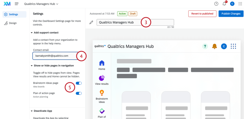 personalizzazione di manager assist