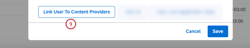 Klicken Sie auf Benutzer mit Content-Providern verknüpfen.