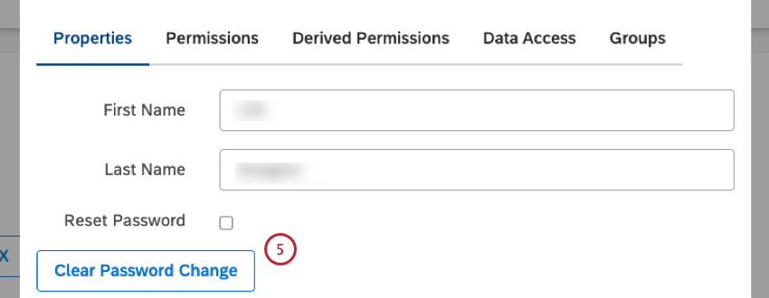 Clear Password Change