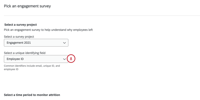 choosing the unique ID field for engagement