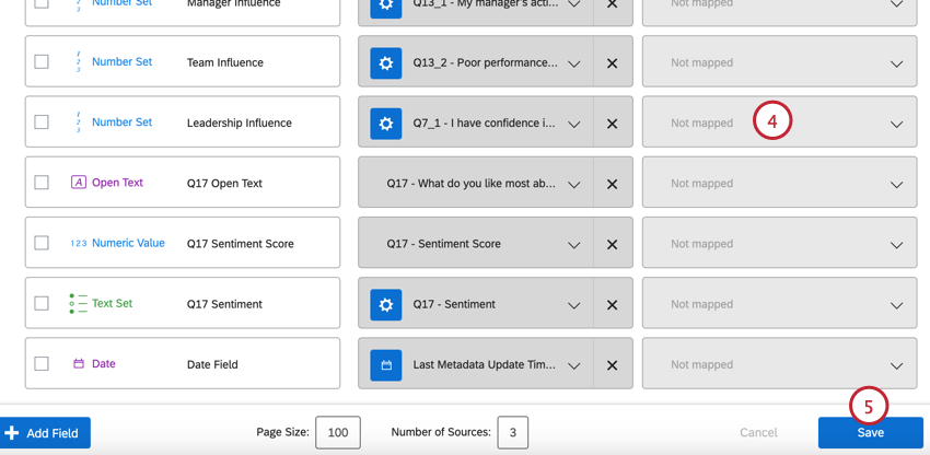 Asignar campos no asignados y guardarlos
