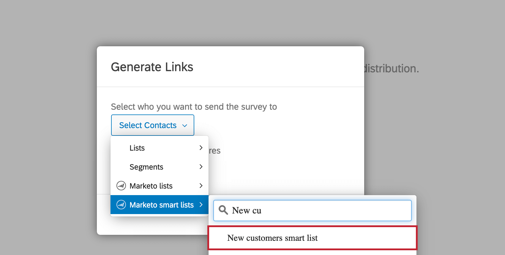 selecting a smart list