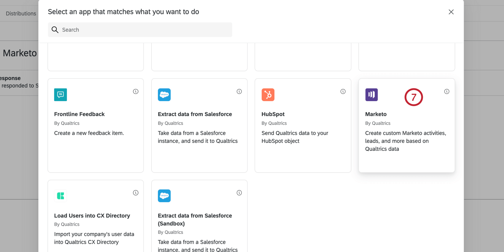 selecionando a tarefa do marketo na janela de tarefa