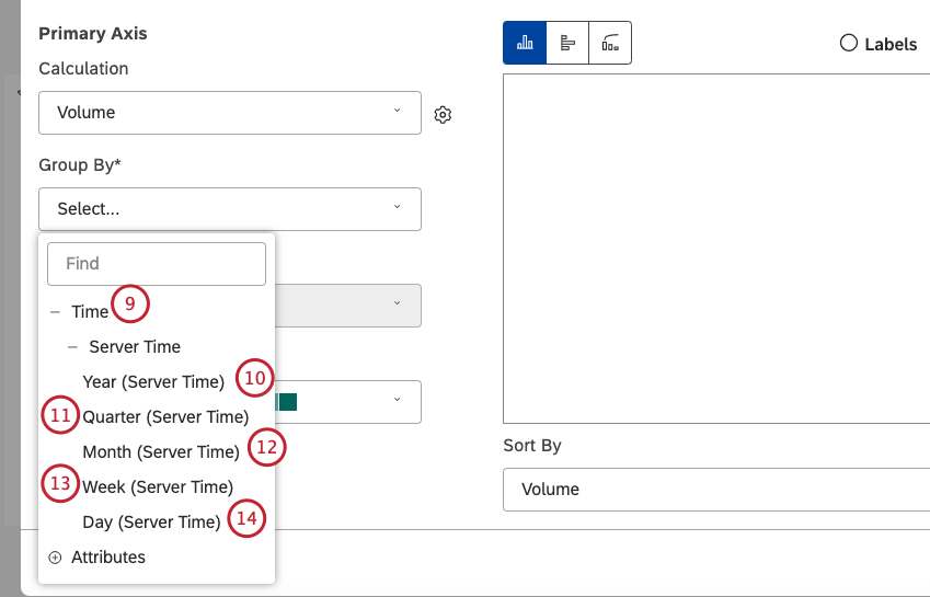 options de configuration du widget