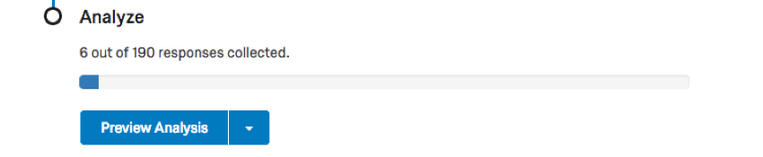 Analyze section bottom of Overview tab, has a progress bar and a blue Preview analysis button