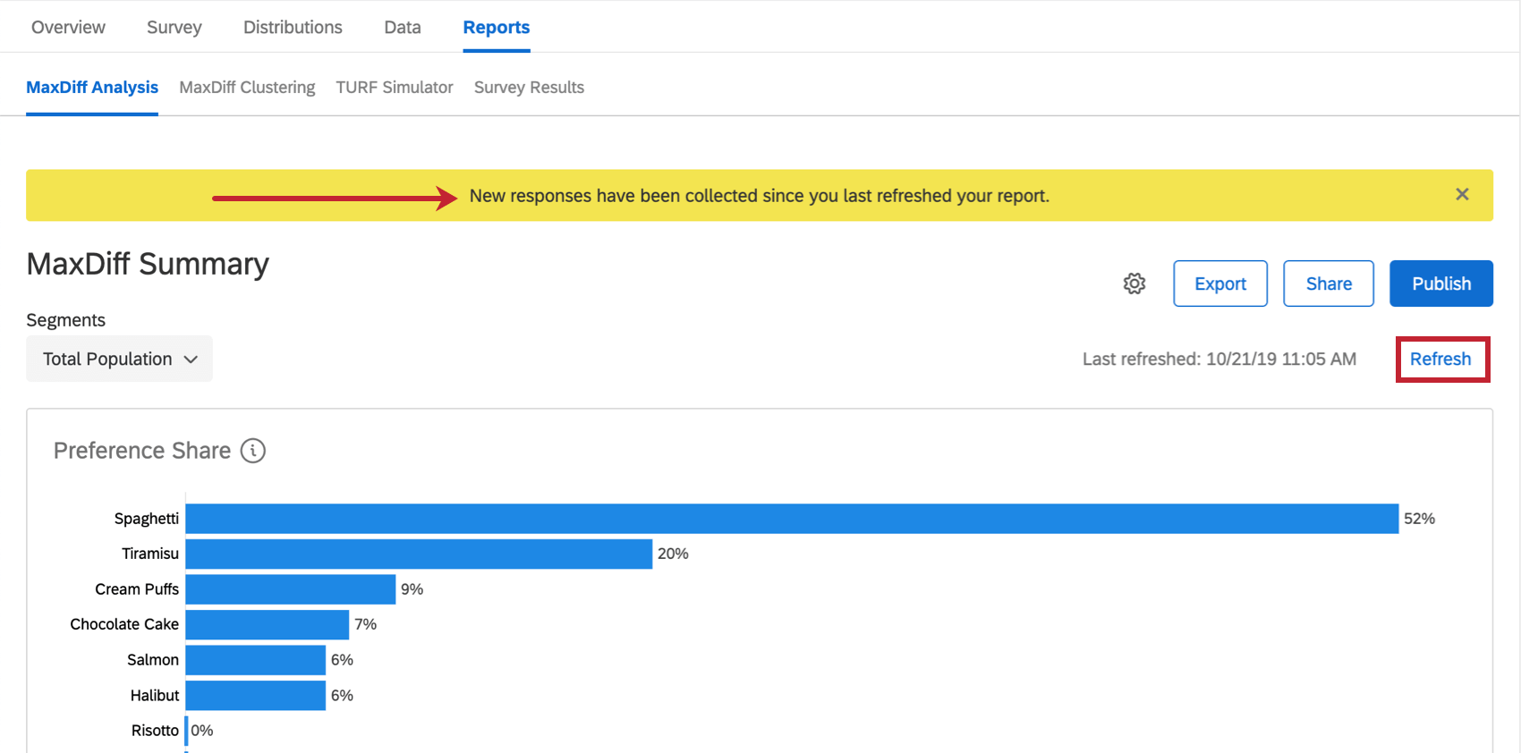 Imagen de banner y botón de actualización