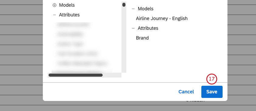 Clique em Salvar no canto inferior direito da janela Editar atributo e disponibilidade de modelo.