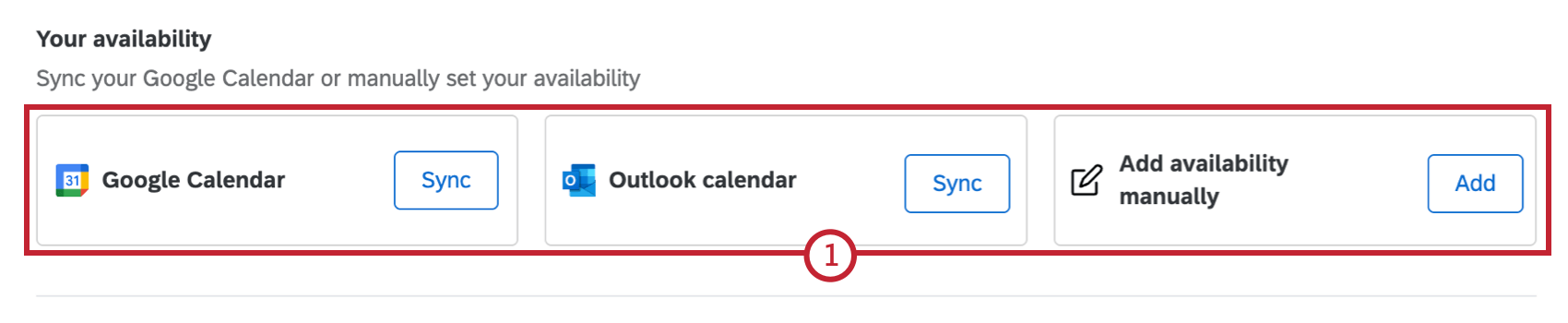 botões para editar a disponibilidade