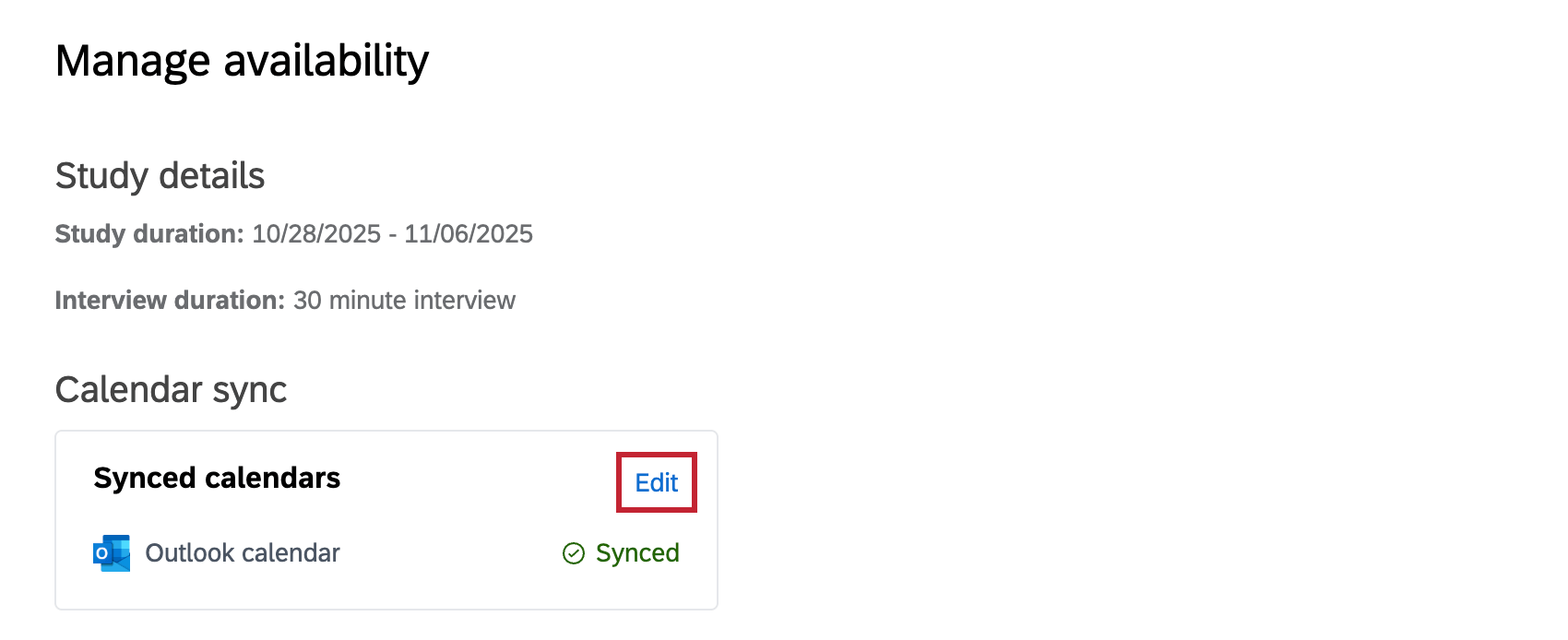edit calendar sync button