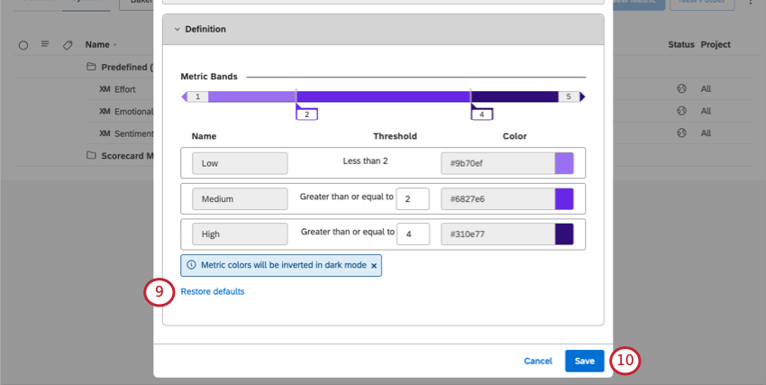 unten im Fenster, in dem Sie Änderungen Rückgängig machen oder sichern
