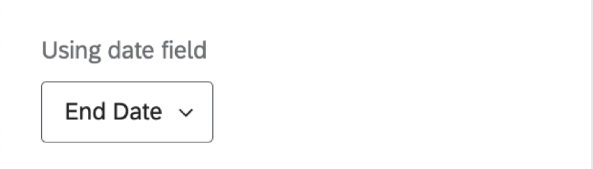 die Option mit Datumsfeld