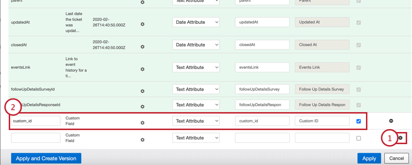 adding a new field in the source mapping section