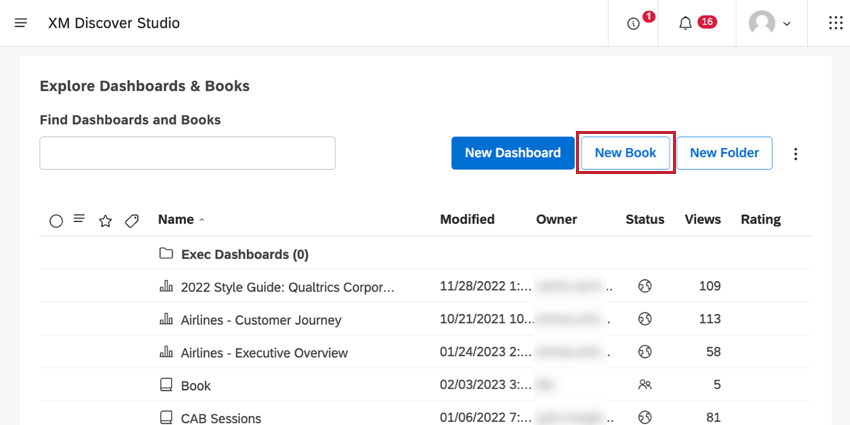 botão de novo livro