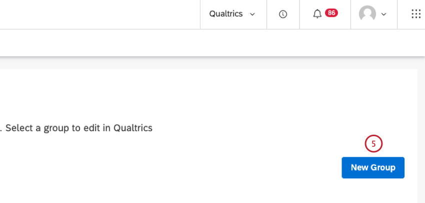 Clique em Novo grupo.