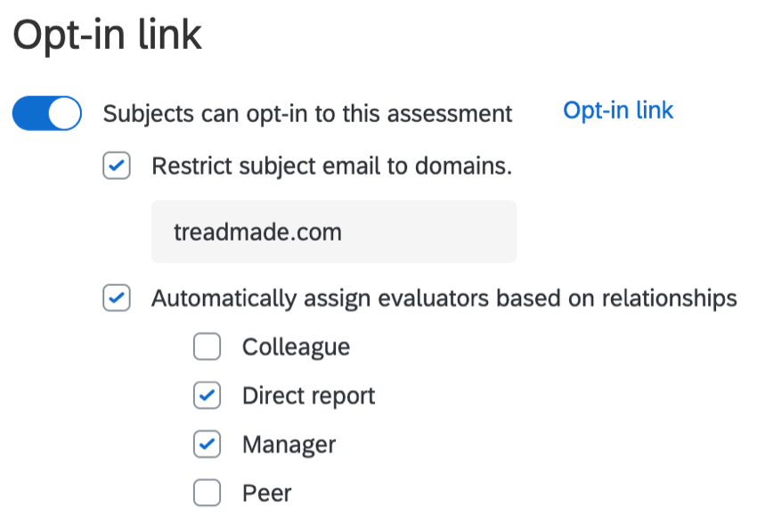 Immagine della sezione del link per lopt-in