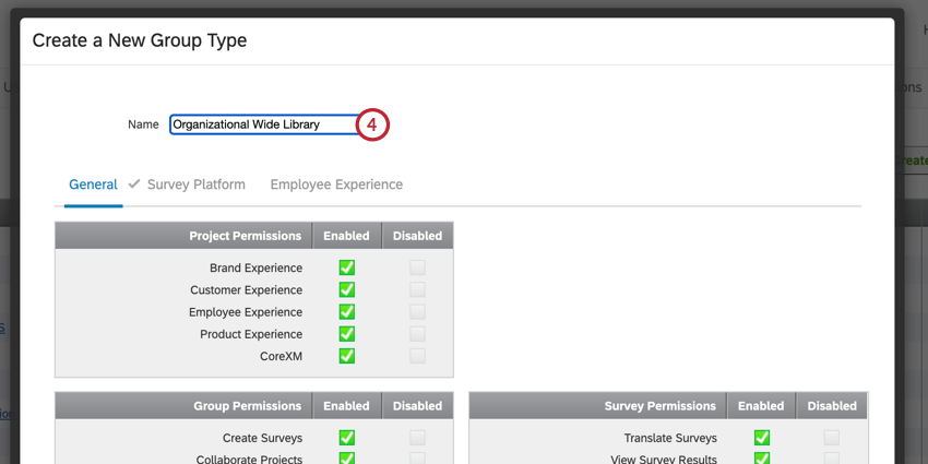 dare un nome al tipo di gruppo