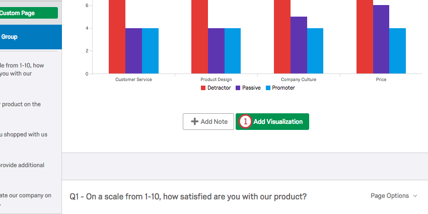 aggiungere il pulsante di visualizzazione al centro della parte inferiore della pagina