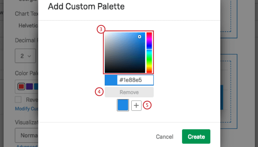 ajout dune fenêtre de palette personnalisée permettant de sélectionner les couleurs
