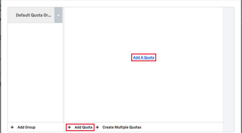 Add a Quota button in middle of the page or bottom of the page