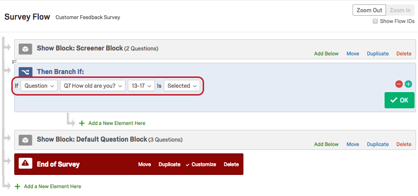 Serie DI CONDIZIONI di diramazione in base a una domanda