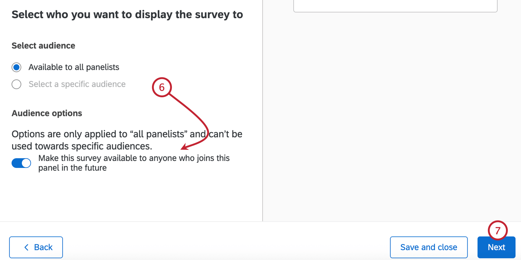 choosing the survey audience