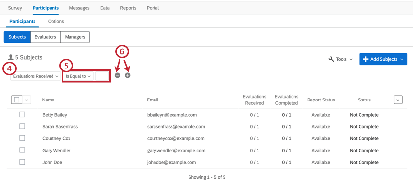 Image de la création dune recherche avancée basée sur le nombre dévaluateurs reçus