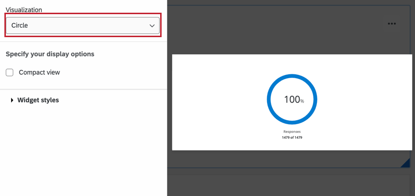choisir loption de visualisation du cercle