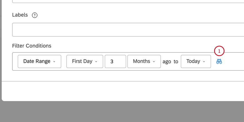 clicking the binocular icon