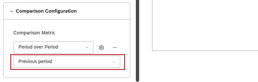 Select the comparison time period.
