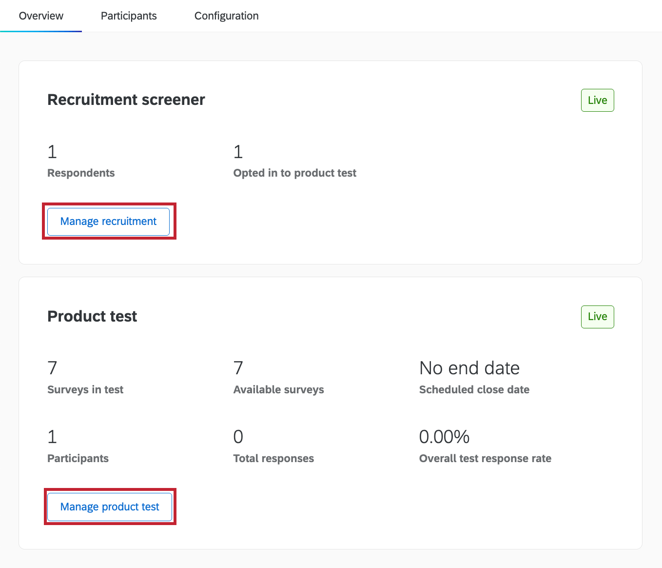 des managers pour gérer le recrutement et lessai du produit