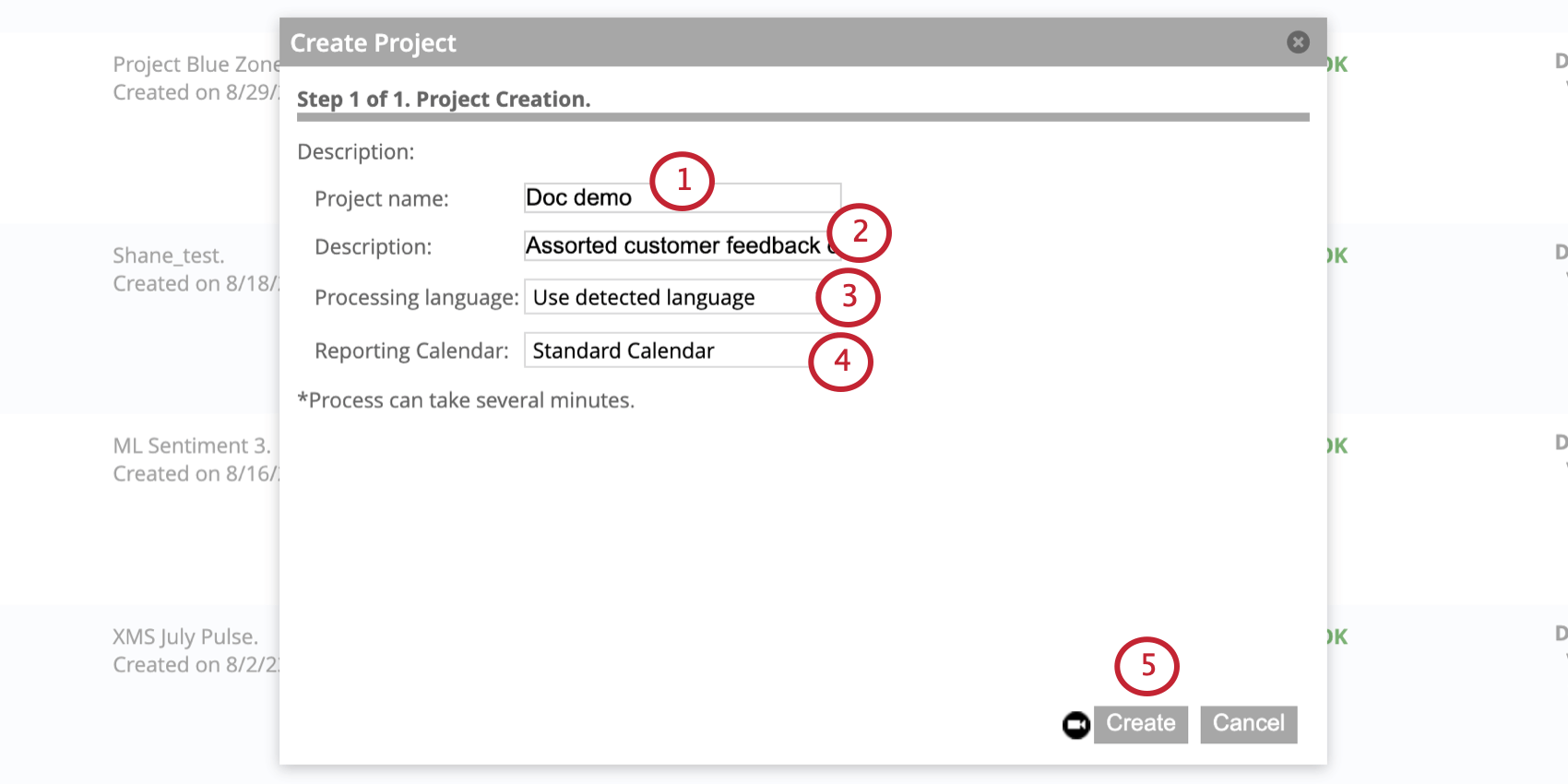 configuration dun nouveau projet