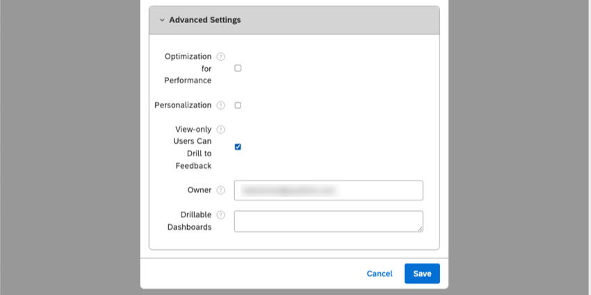 configurações avançadas