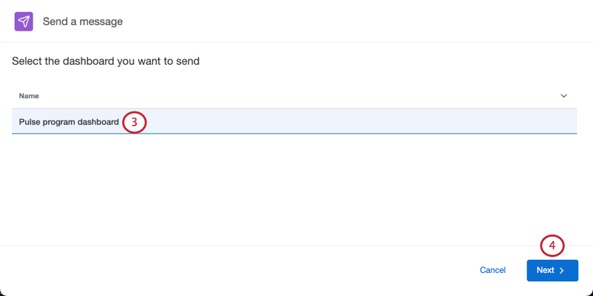 Página donde se selecciona un Tablero